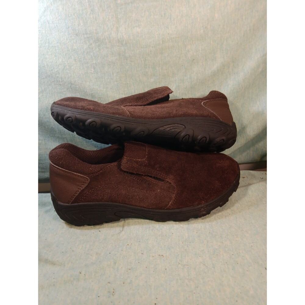 Merrell Novica Moc kids' slip-on shoes in brown suede 3M